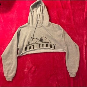 Peanuts Cropped Hoodie
